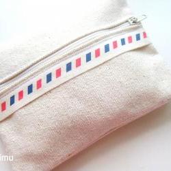 Airmail multipurpose zipped purse