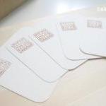 Coffee. Handprinted note ca..