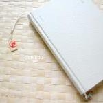 Love. Suede bookmark with h..